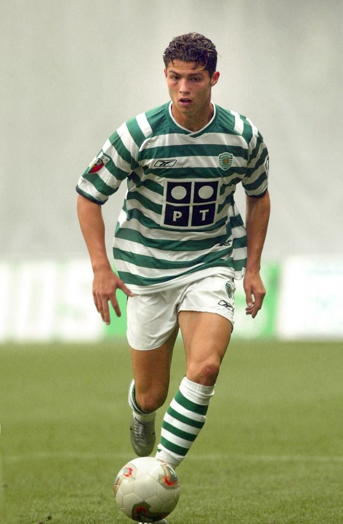 Retro C. Ronaldo Jersey Sporting CP 2001-2003 Home Vintage #28 Jersey
