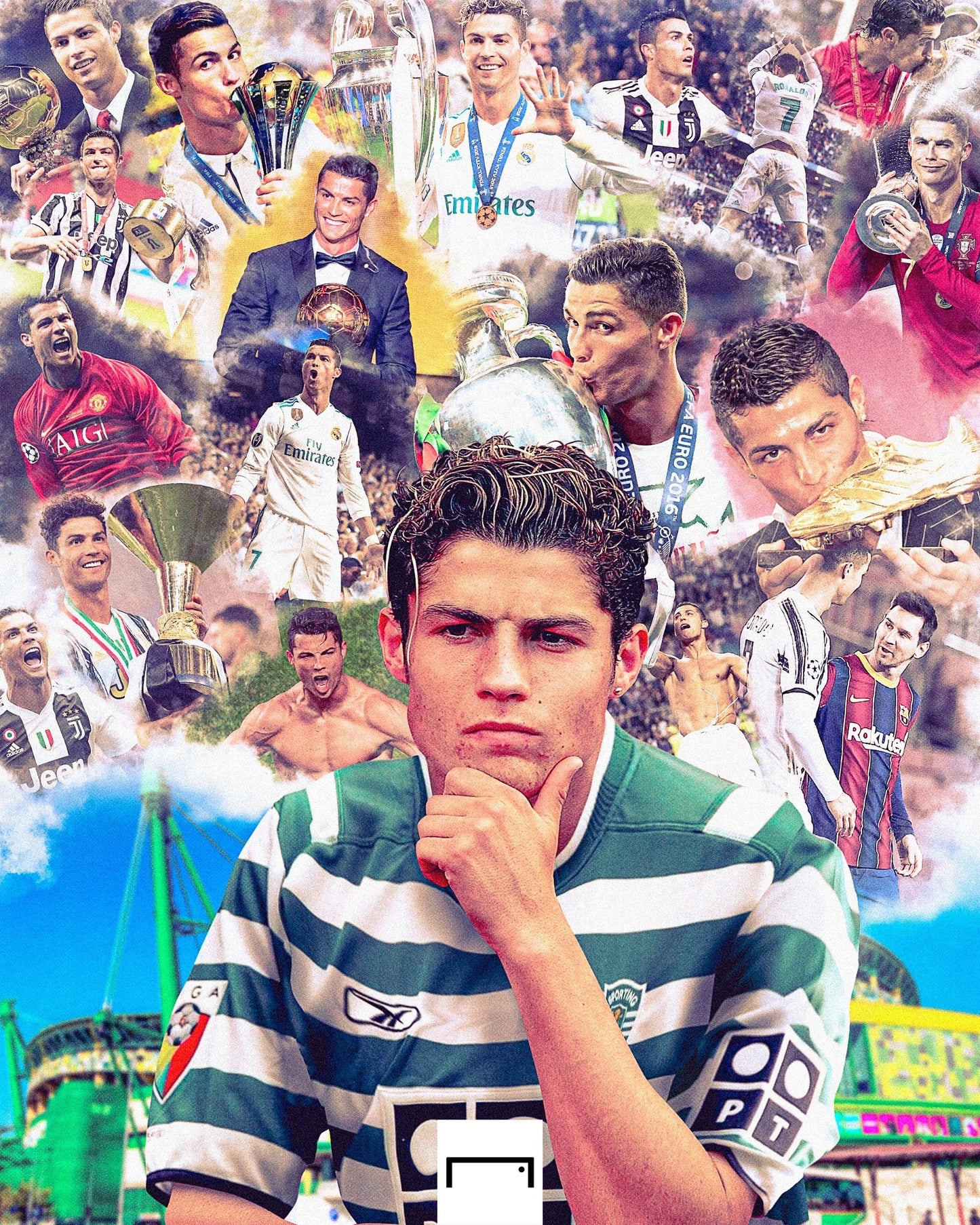 Retro C. Ronaldo Jersey Sporting CP 2001-2003 Home Vintage #28 Jersey