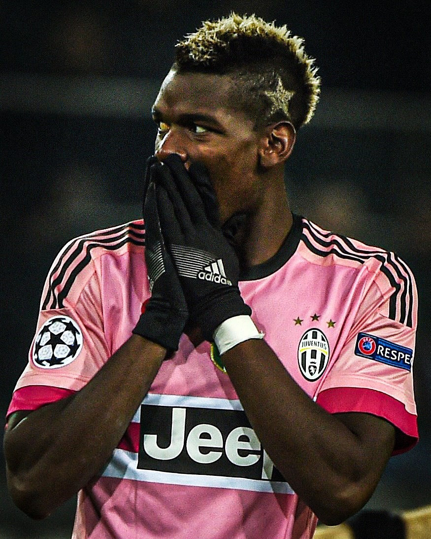 Paul Pogba Juventus 2015 Away Jersey
