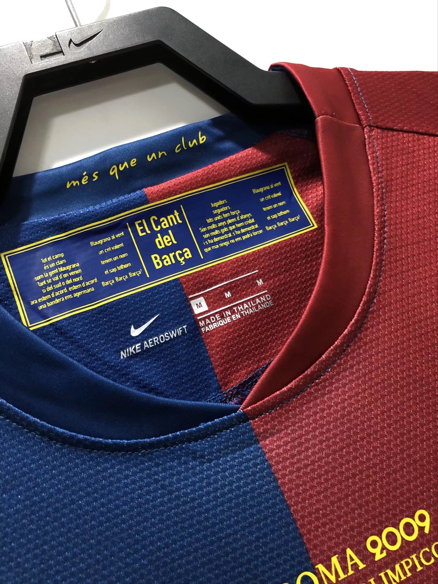 Messi 10 FC Barcelona 2009 Final Roma Champions League Football Soccer Jersey