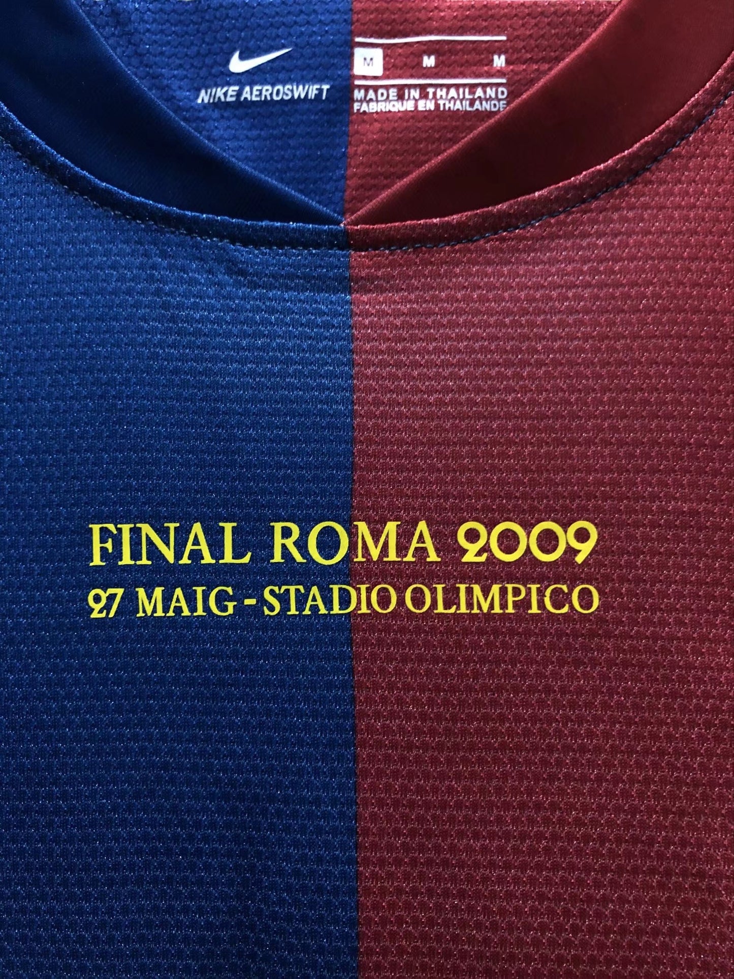 Messi 10 FC Barcelona 2009 Final Roma Champions League Football Soccer Jersey
