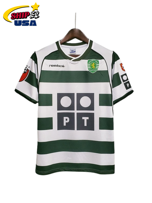 Retro C. Ronaldo Jersey Sporting CP 2001-2003 Home Vintage #28 Jersey