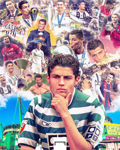Retro C. Ronaldo Jersey Sporting CP 2001-2003 Home Vintage #28 Jersey